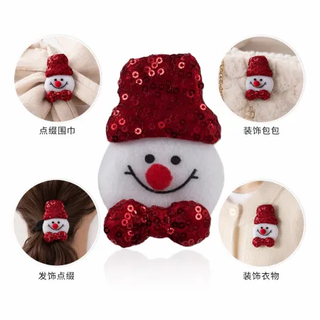 Red sequined snowman decoration, Christmas festive atmosphere hanging decoration, home decor Red sequined snowman decoration, Christmas festive atmosphere hanging decoration, home decor